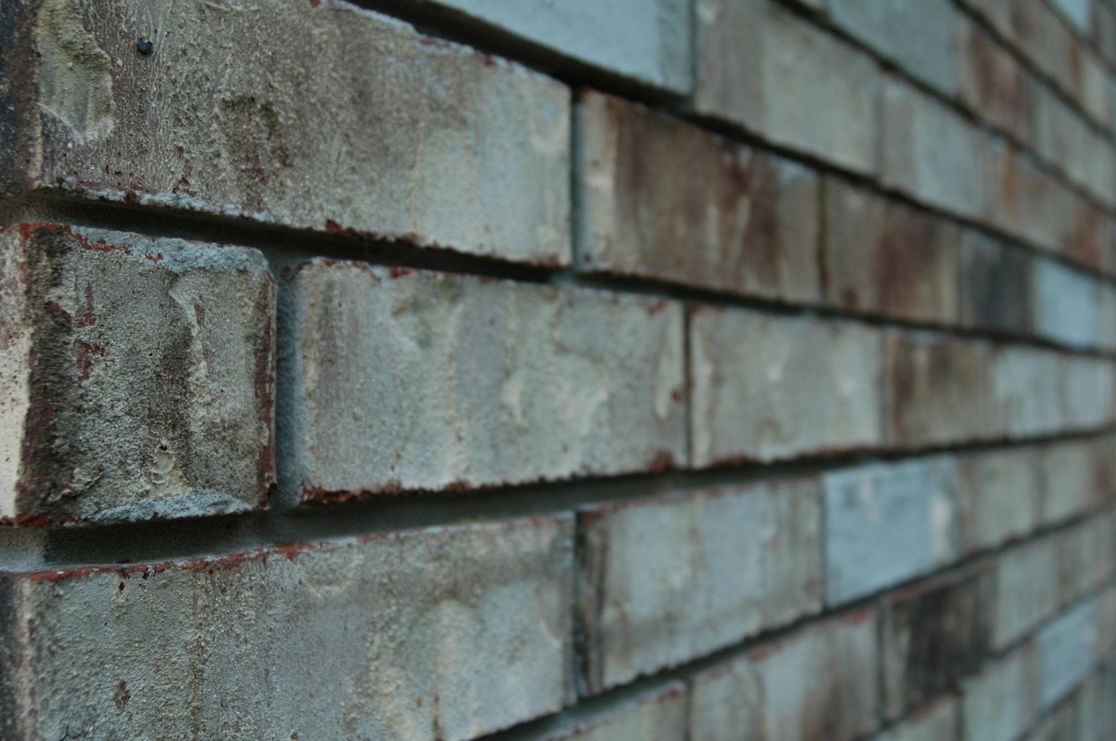 a close up s of a large brick wall