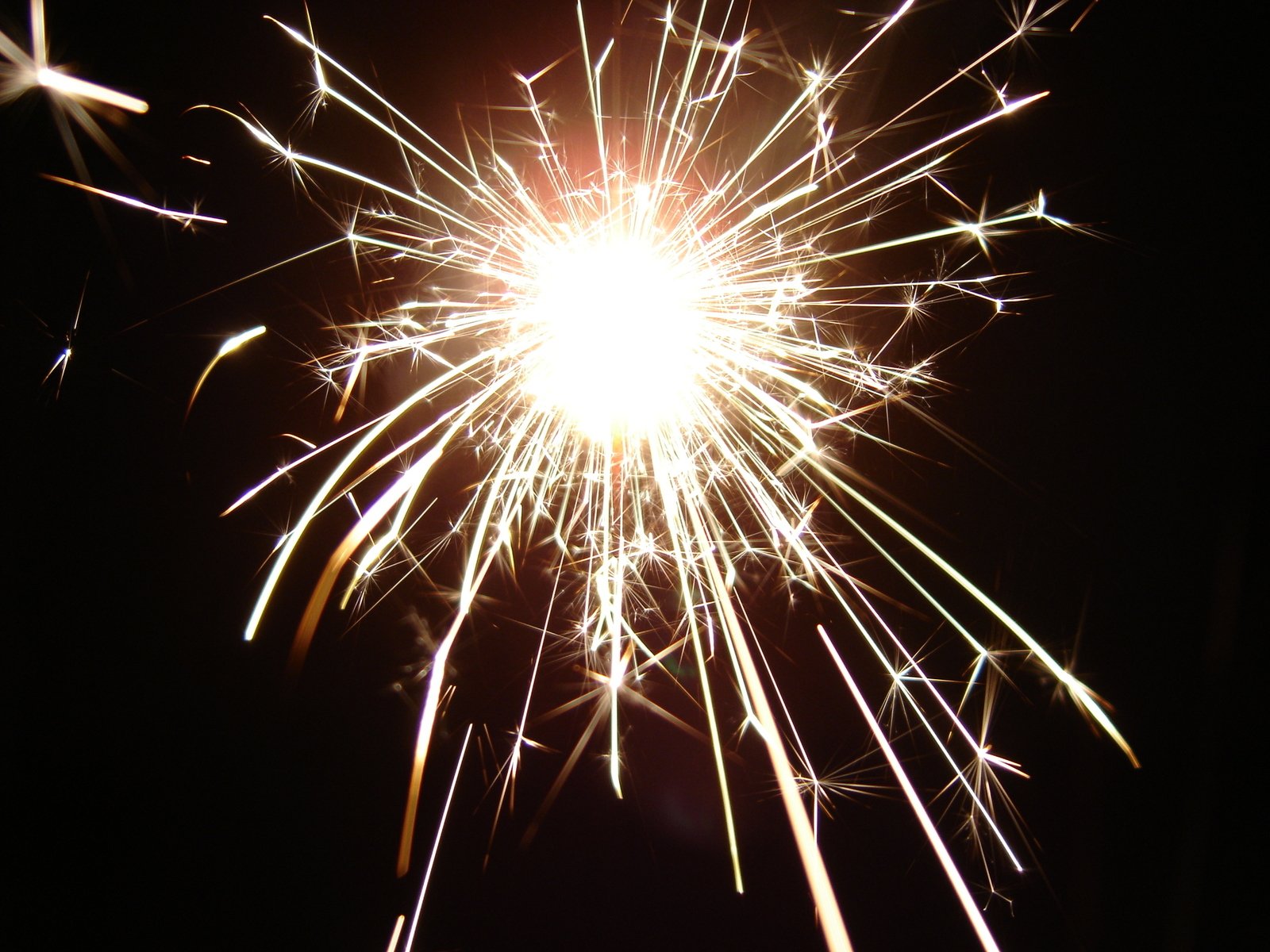 a picture of fireworks that are in the night sky