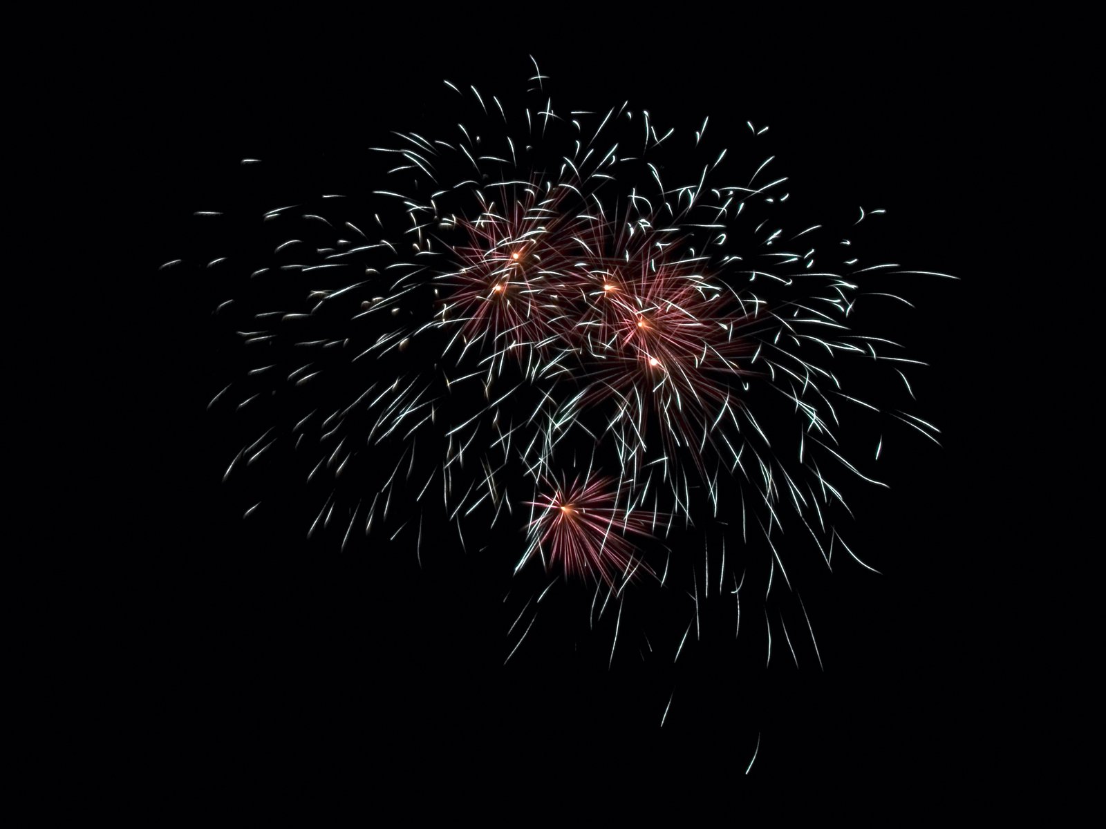 fireworks against a black sky during the evening