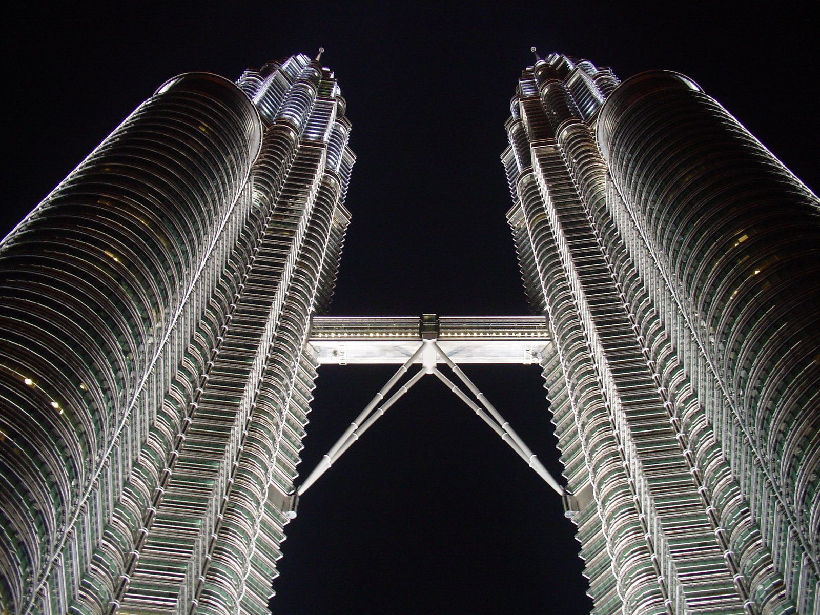 looking up at the towering towers of an exotic attraction