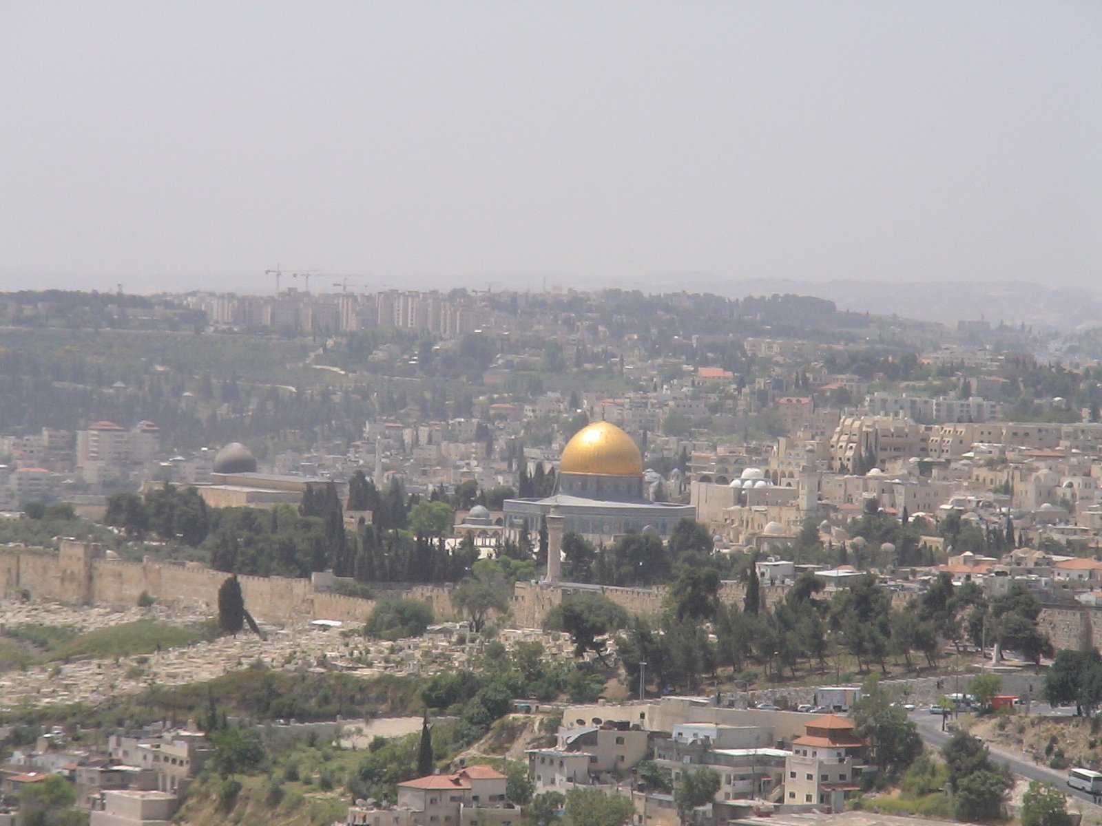 a view of a city from above of buildings