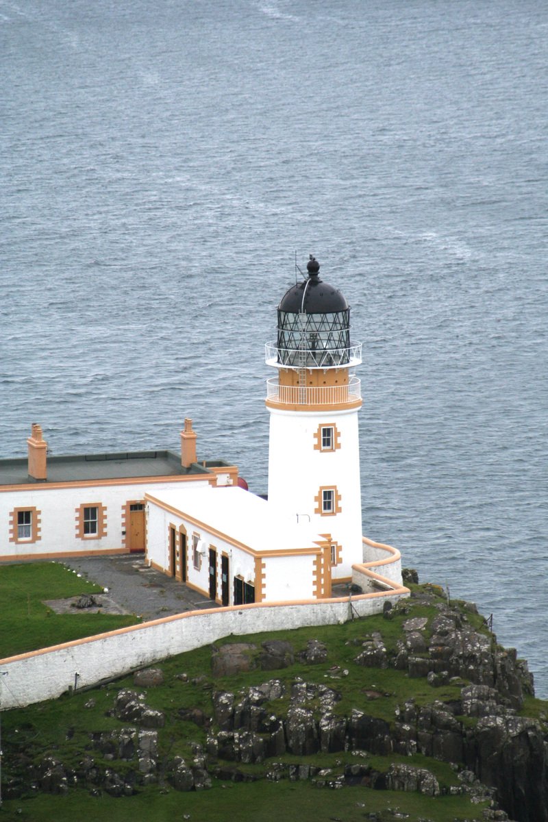 the light house is situated on the coast