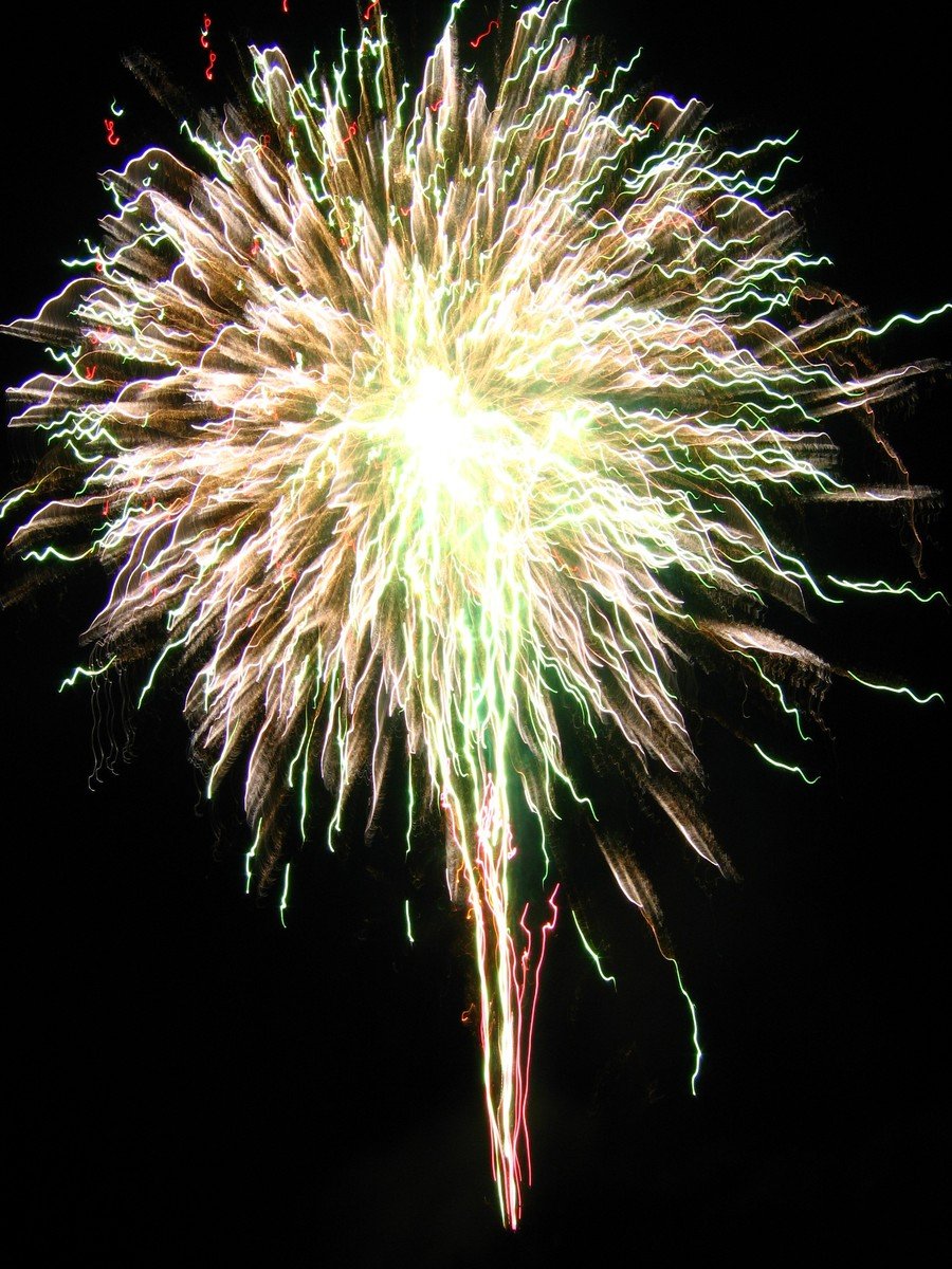 a fireworks display that looks very colorful