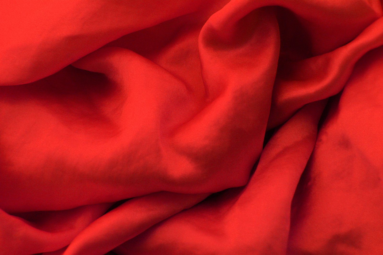 the red fabric is soft and smooth