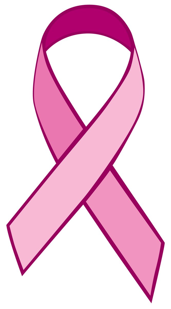 pink ribbon of a  cancer awareness symbol