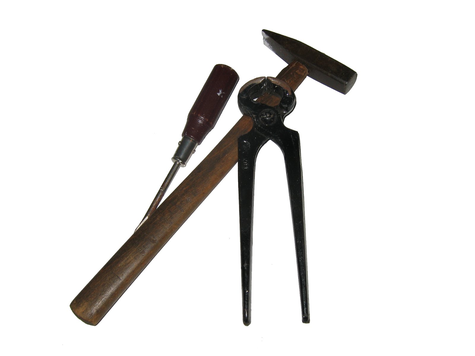 a pair of tools is on display on a white background
