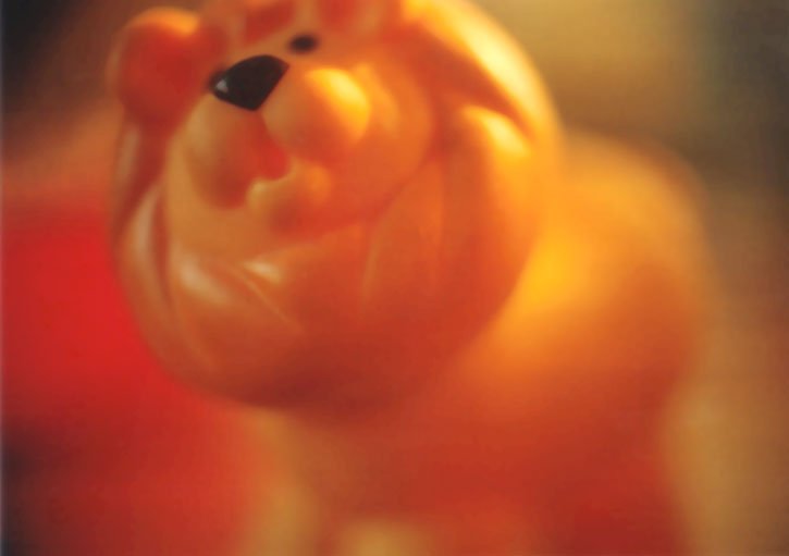 a close up po of a bear figurine