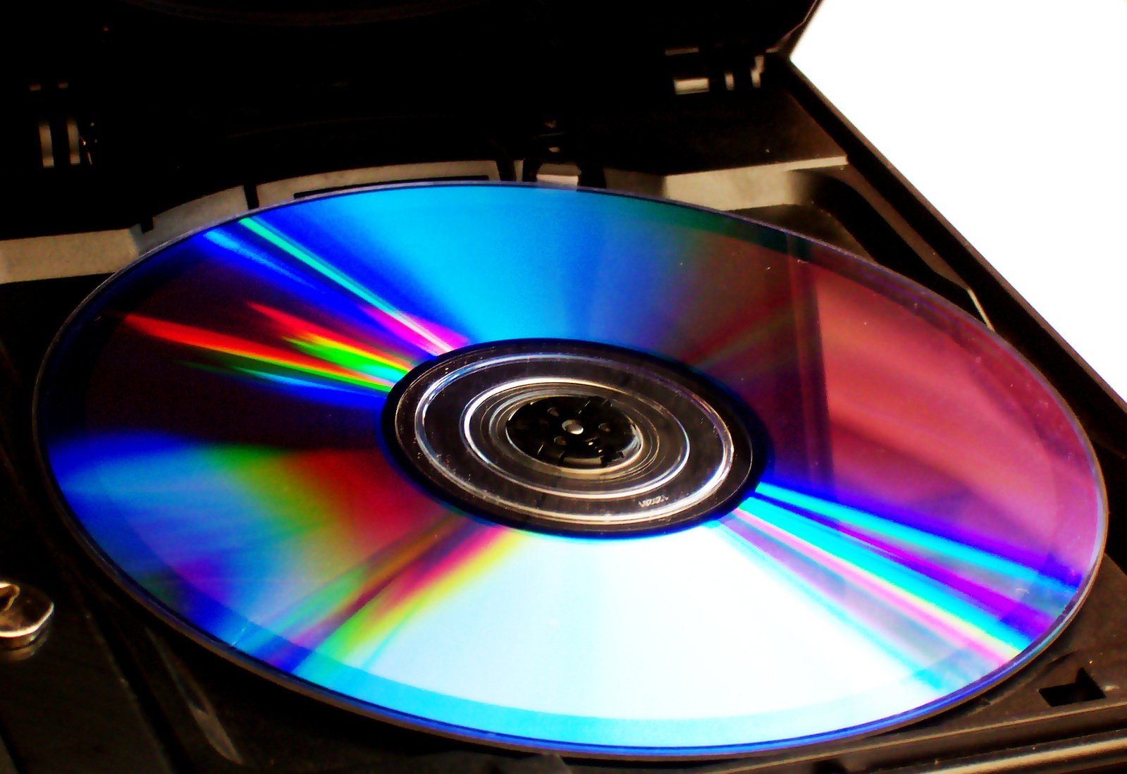 a cd that is open sitting in a case