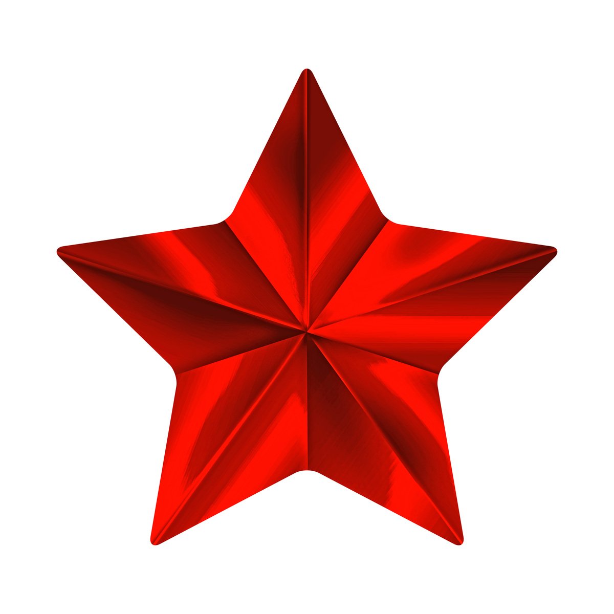 a red star that is on a white background