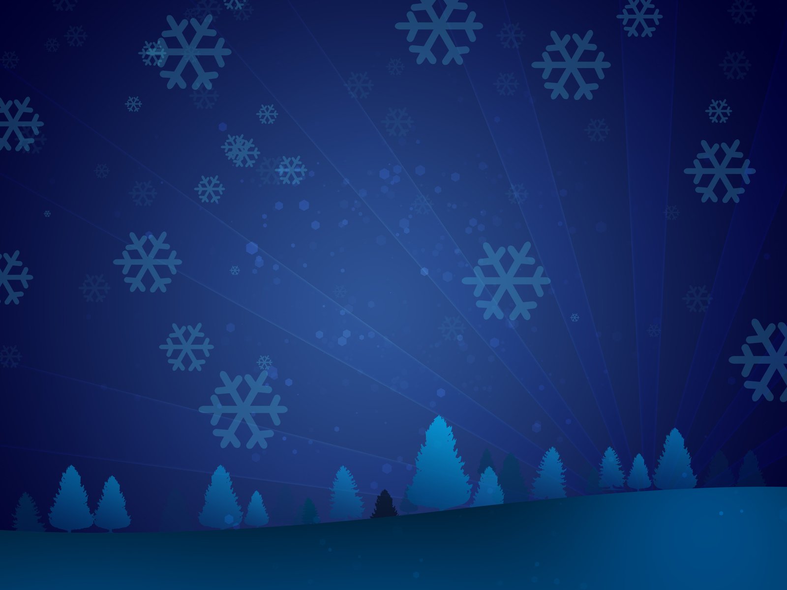 a dark blue christmas background with snowflakes