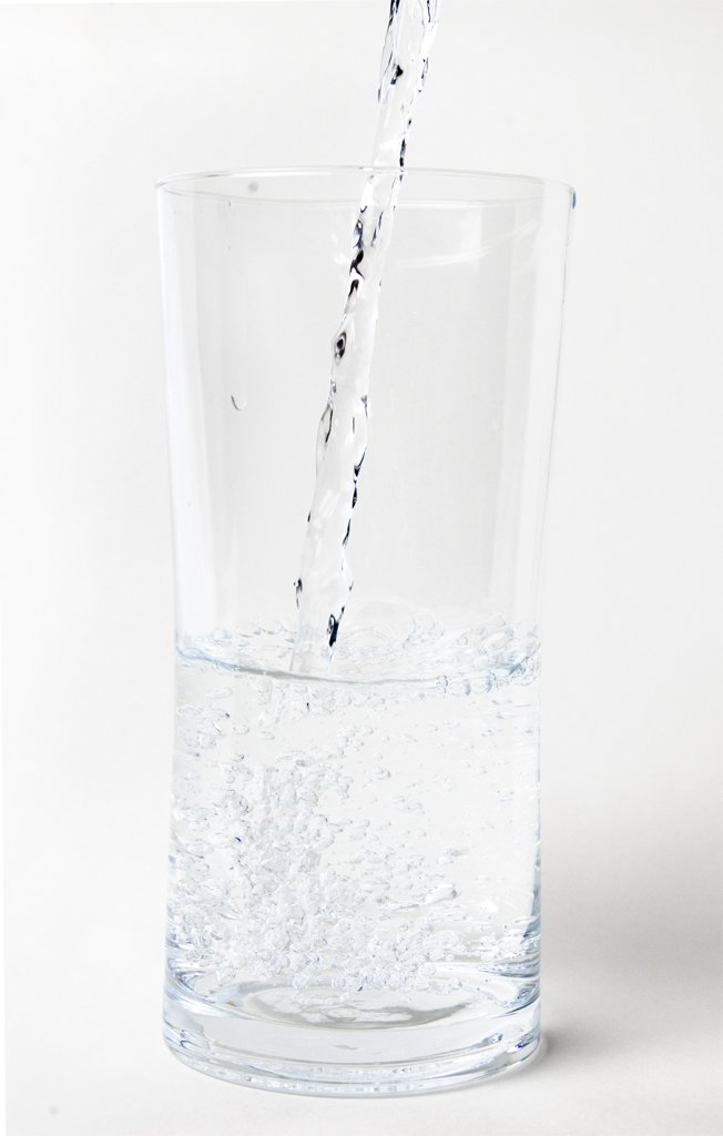 there is a glass full of water