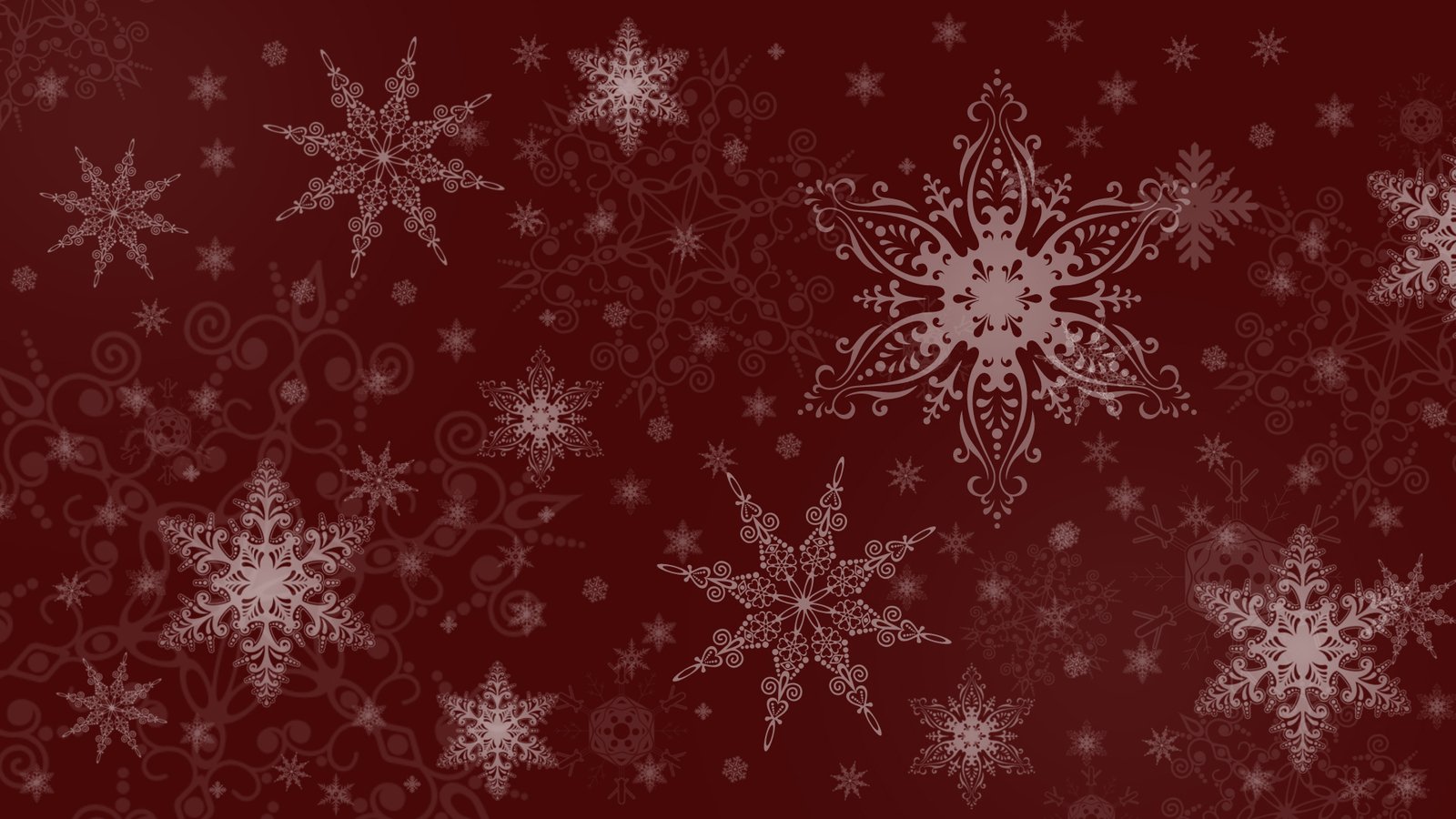 red and white snowflakes in different shapes