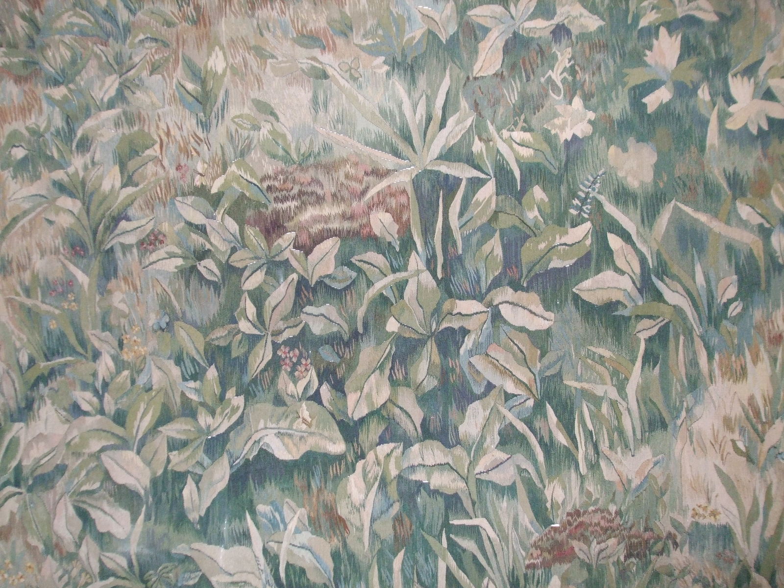 a large painting of a very pretty garden