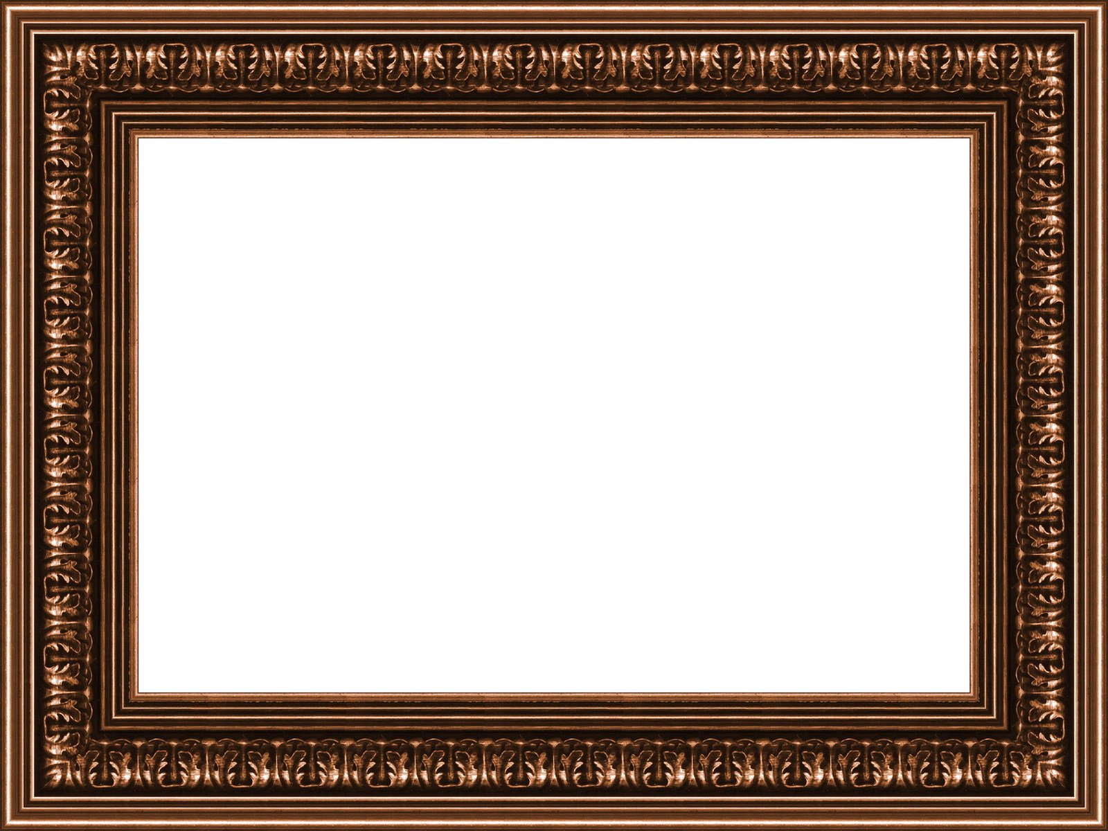 a frame made up of squares of gold paint