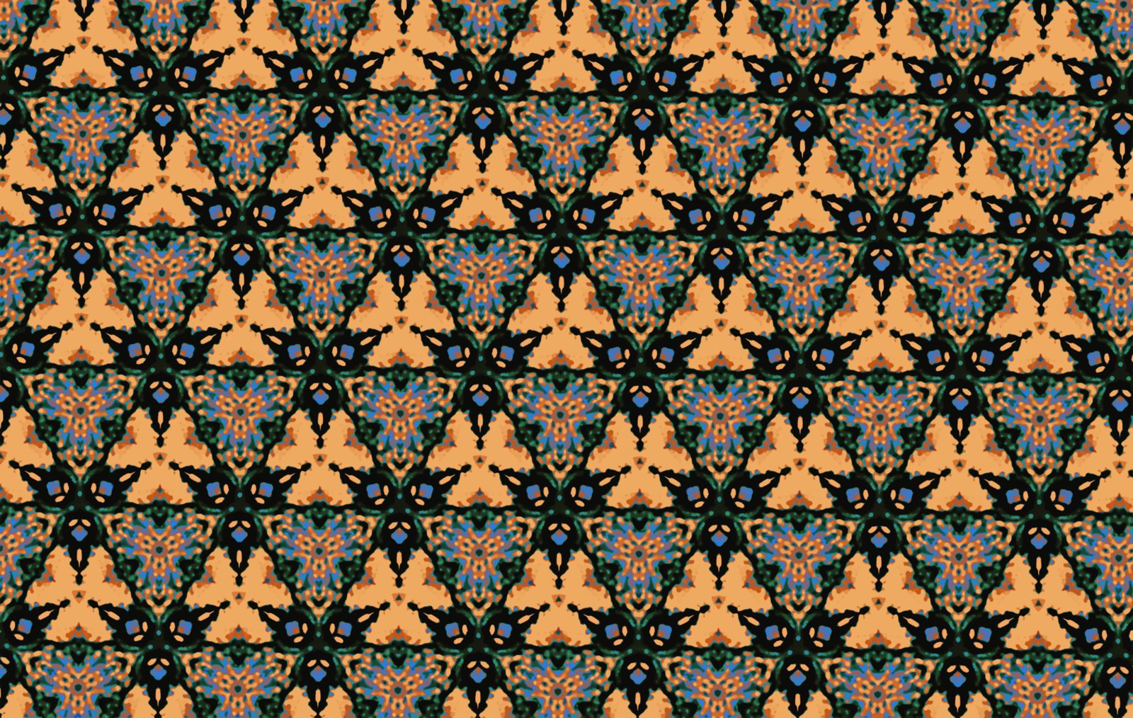 the background of an abstract fabric with colorful flowers and leaves