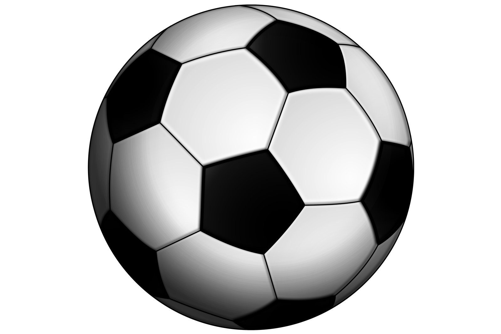 a soccer ball with black and white graphics