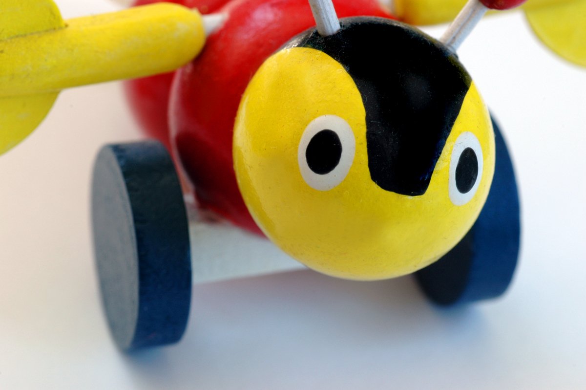 an adorable toy made to look like an airplane