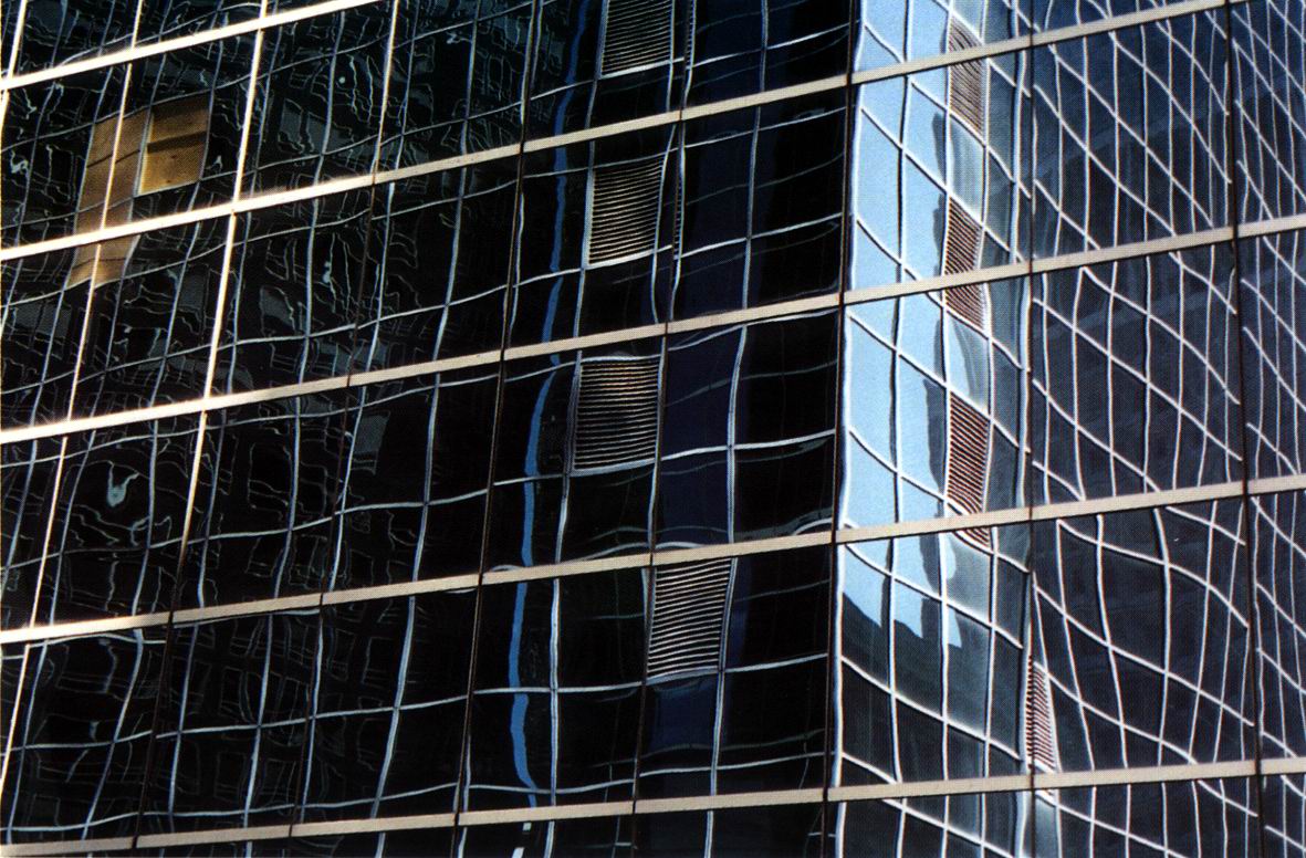 a picture of a very tall building with lots of windows