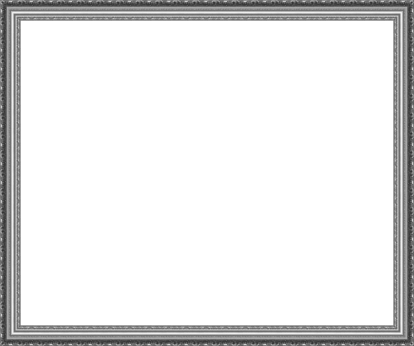 a black and white picture frame with a black border