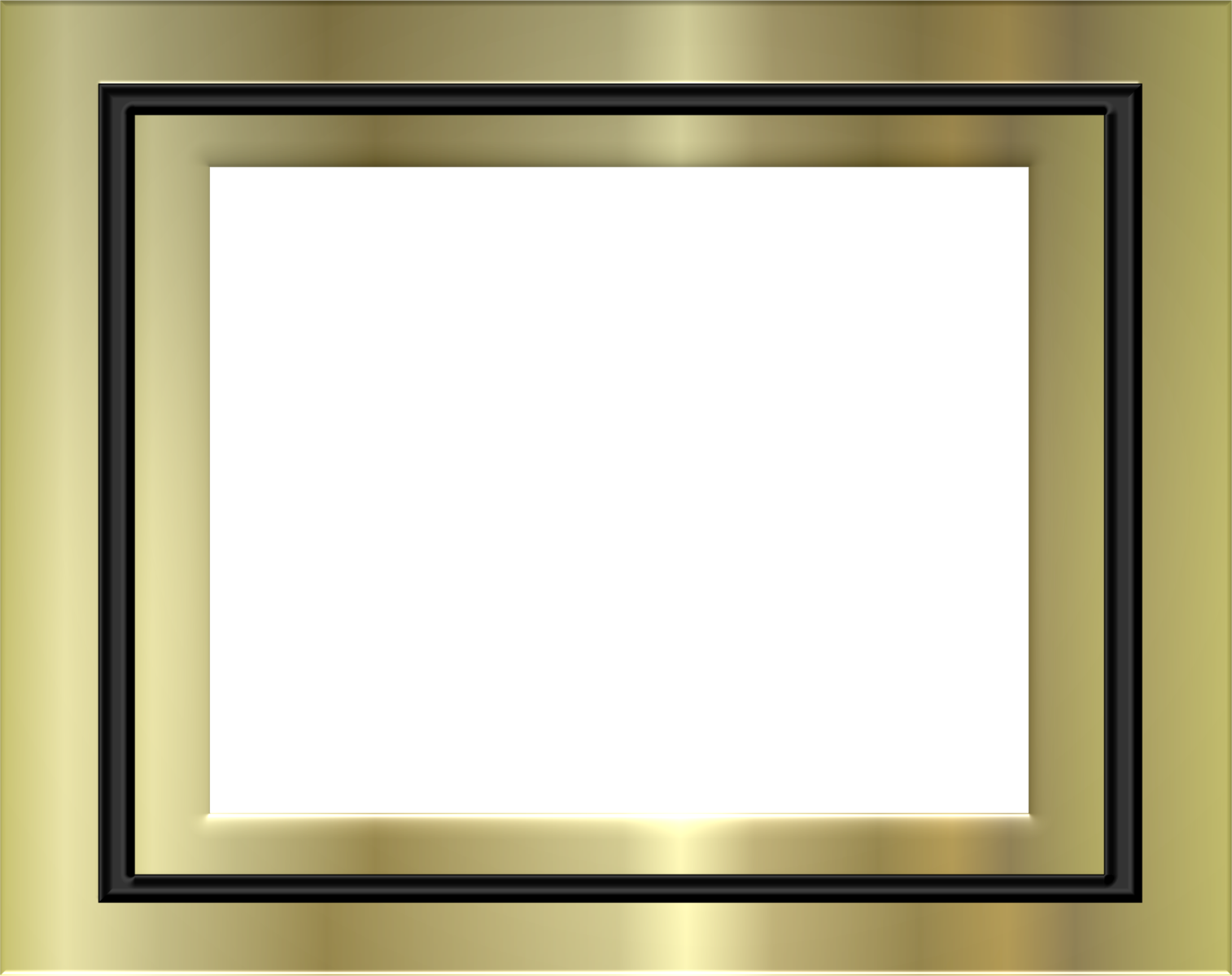black and gold square with gold border on white background