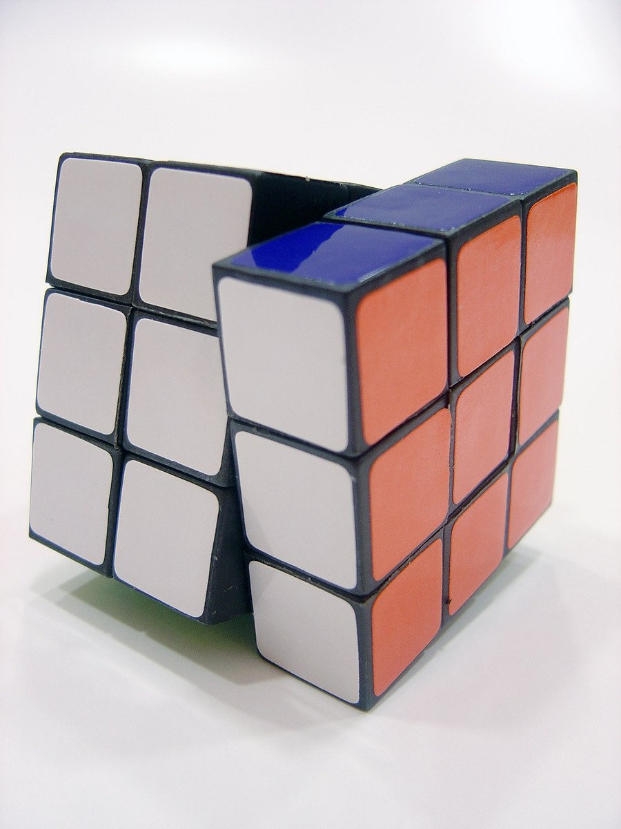 the small, cube has two sides and no missing parts