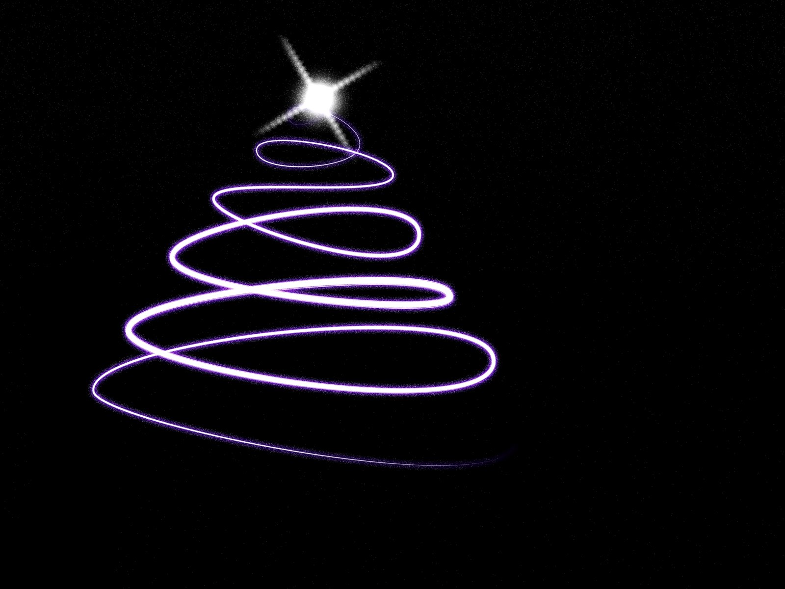 a po taken with a long exposure lens to show the christmas tree