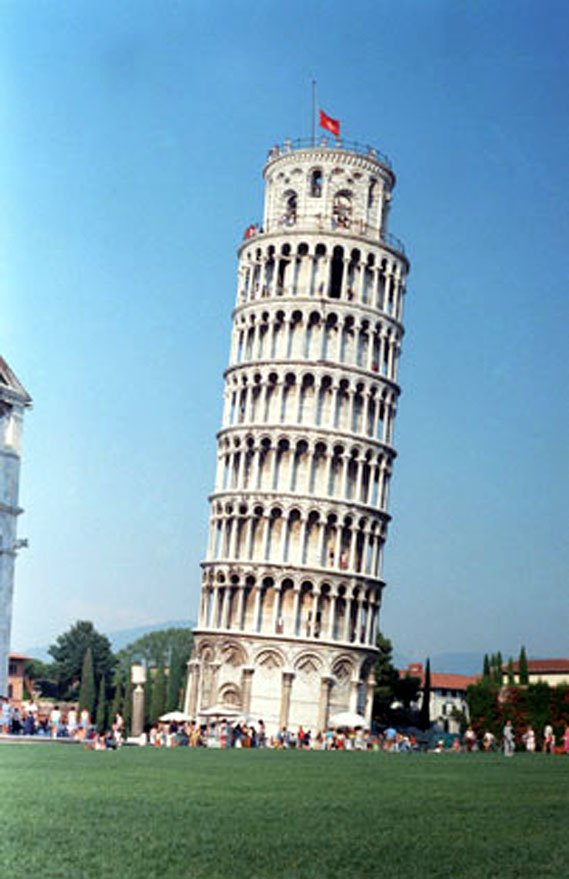 a picture of a large tower made of many different pieces