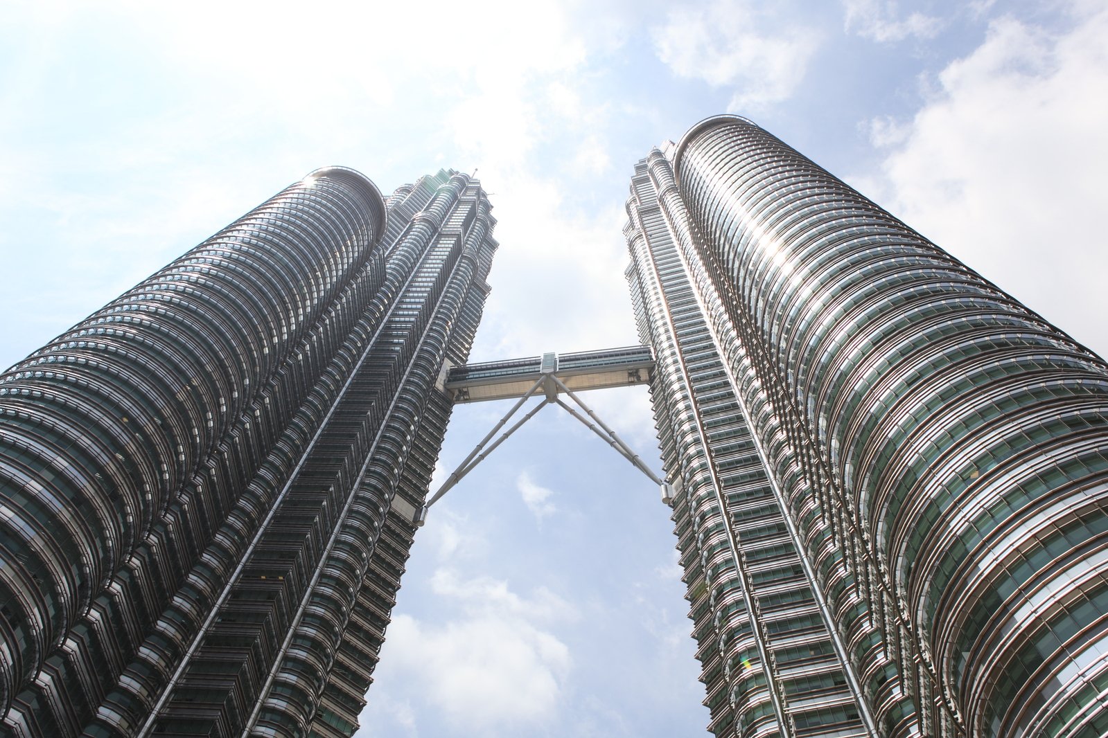 two large, intricate buildings with windows and sky