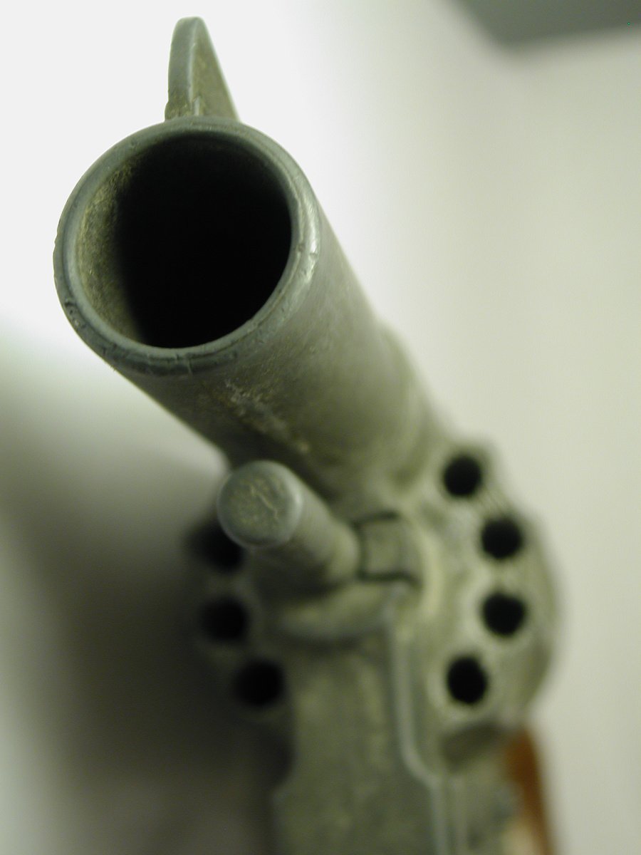 a close up view of a bullet shaped object