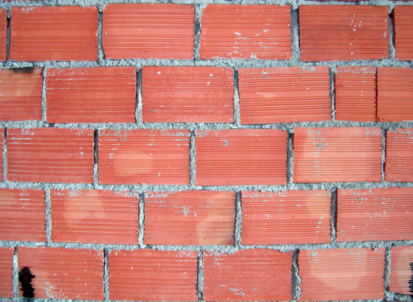 a brick wall that has been made of bricks