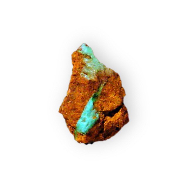 an image of a piece of blue and orange mineral