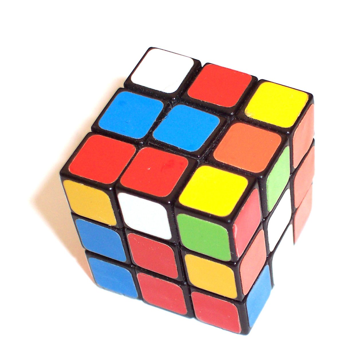 an object that is colorful and has multiple squares on it