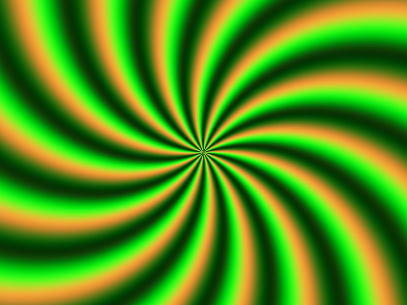 a large green and yellow vortex