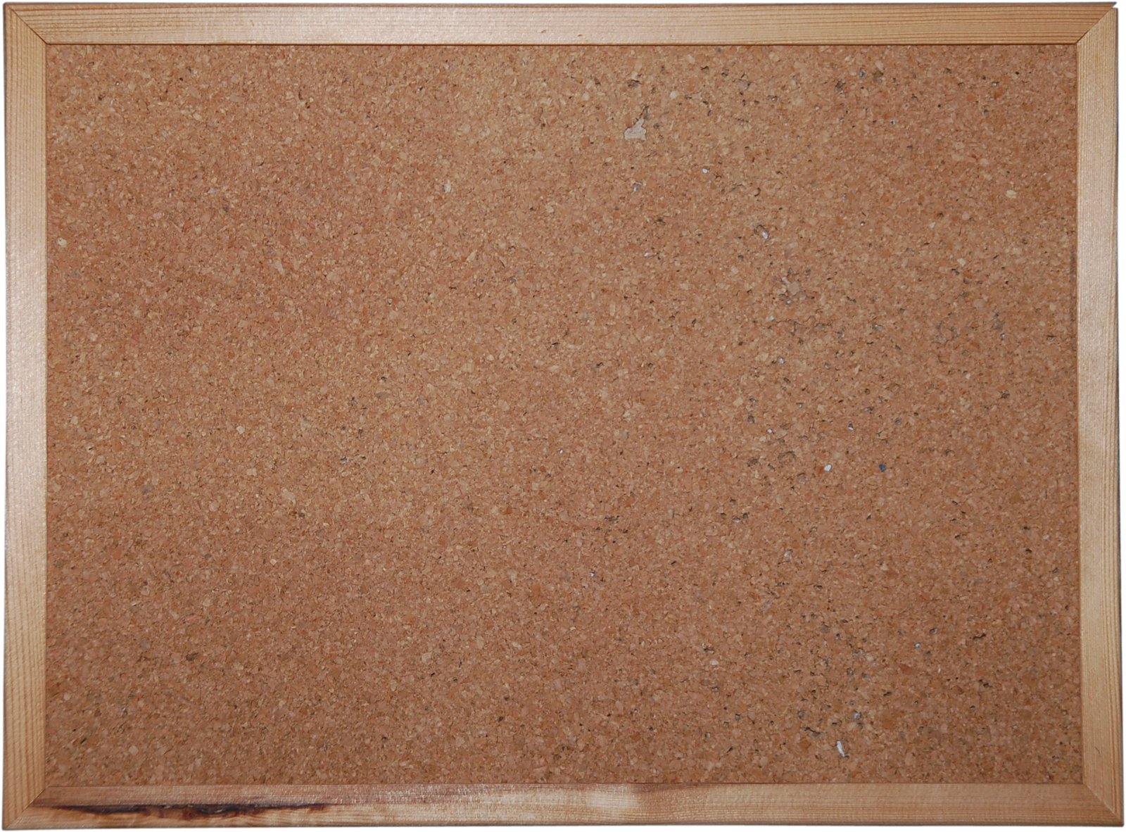 a brown cork board with a square frame