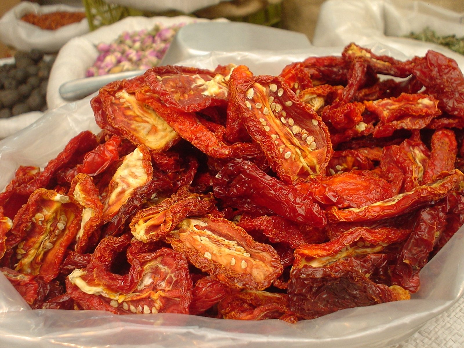 a close up of food inside of a plastic container