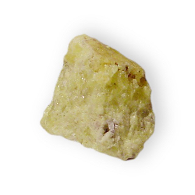 a small yellow mineral rock with no rocks