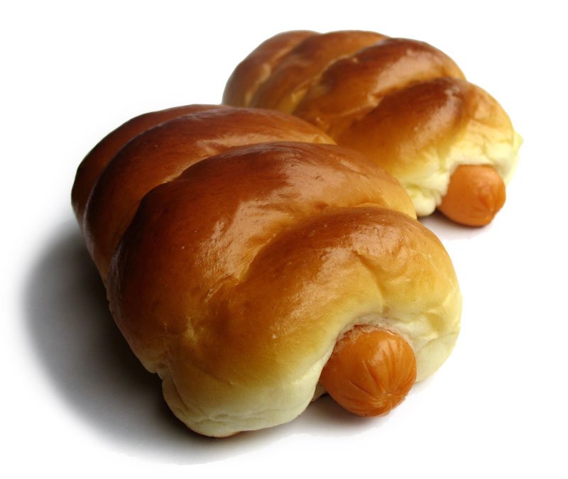 three rolls of bread in the shape of animals