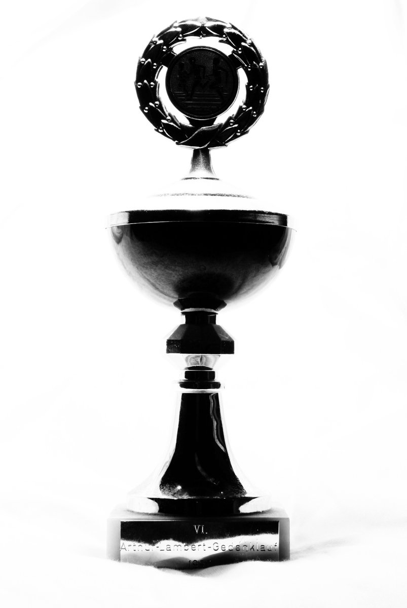 a trophy sitting on top of a black stand