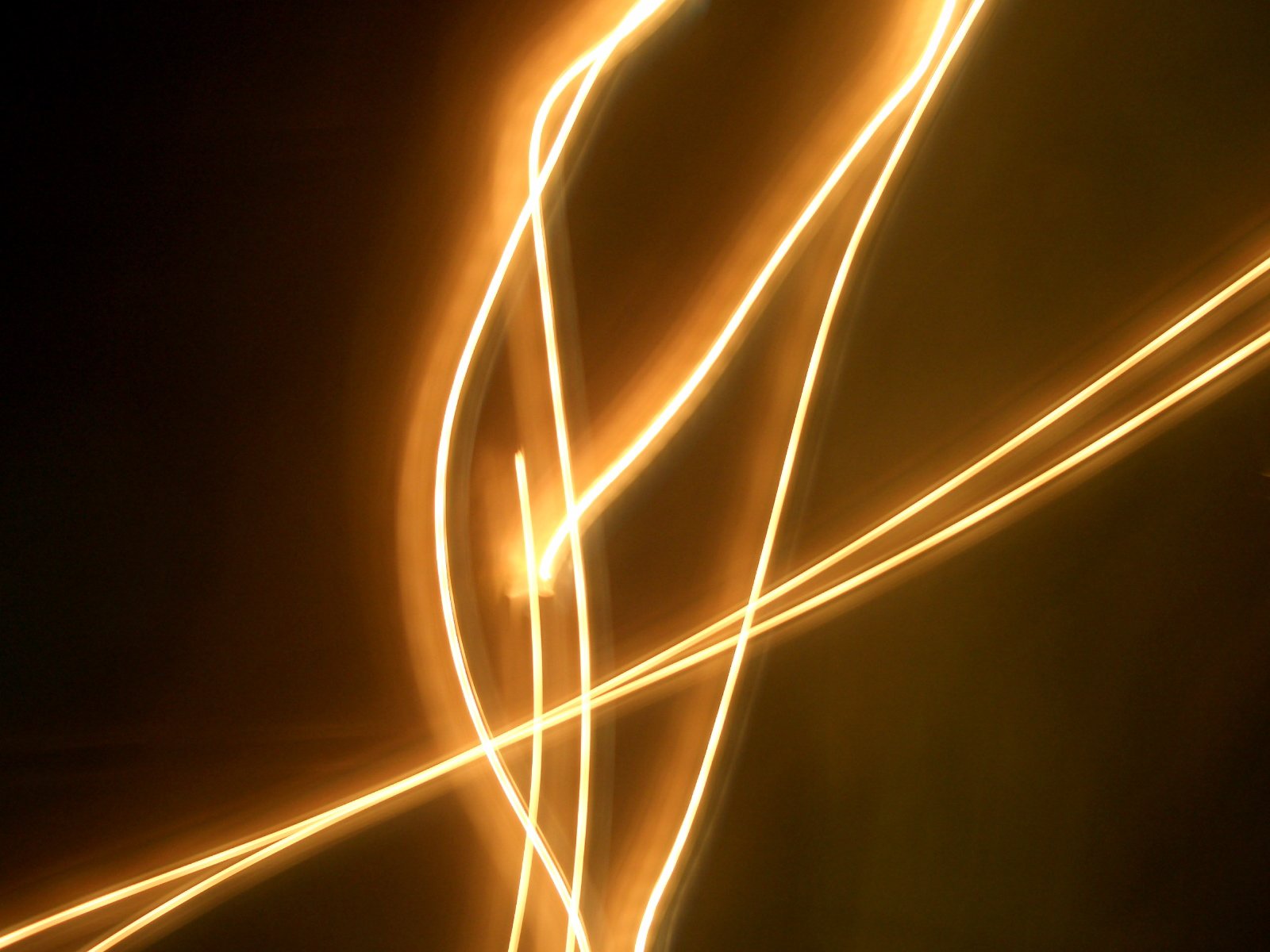 a very long exposure of some lights with a clock
