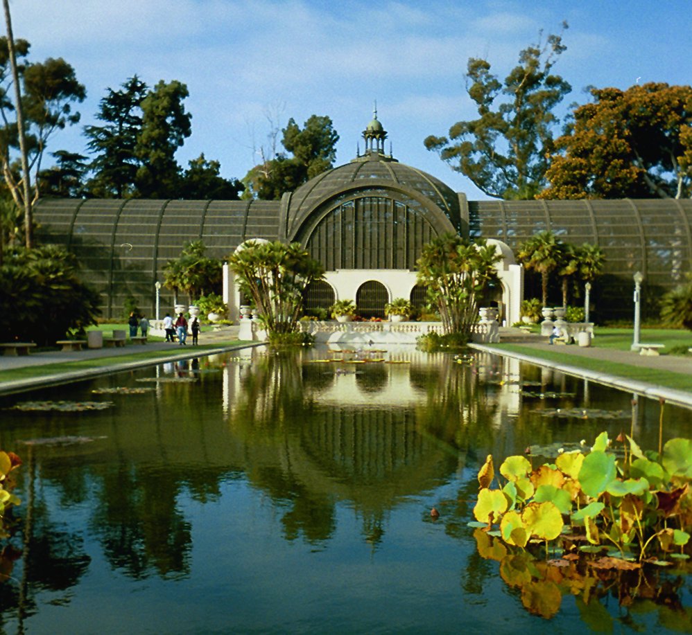 a building and a pond surrounded by trees