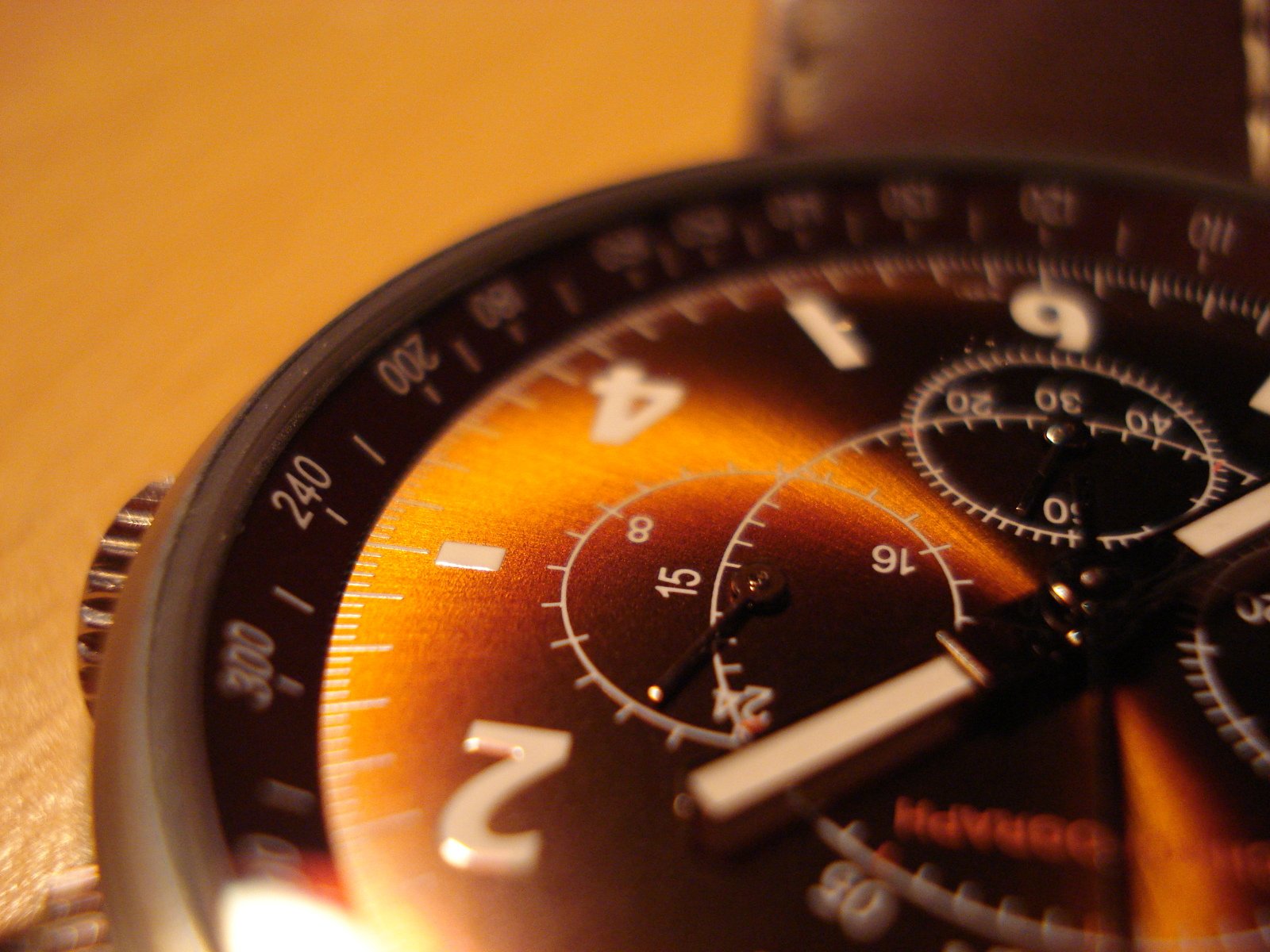 a close up s of an analog watch