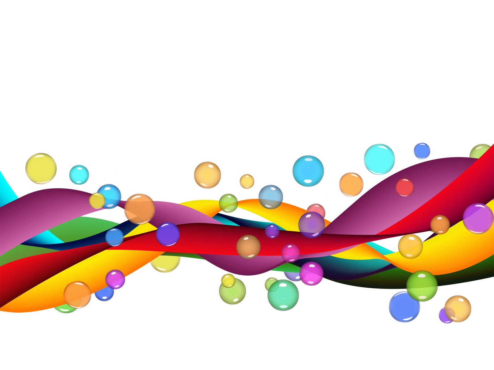 an abstract background with bubbles and colors