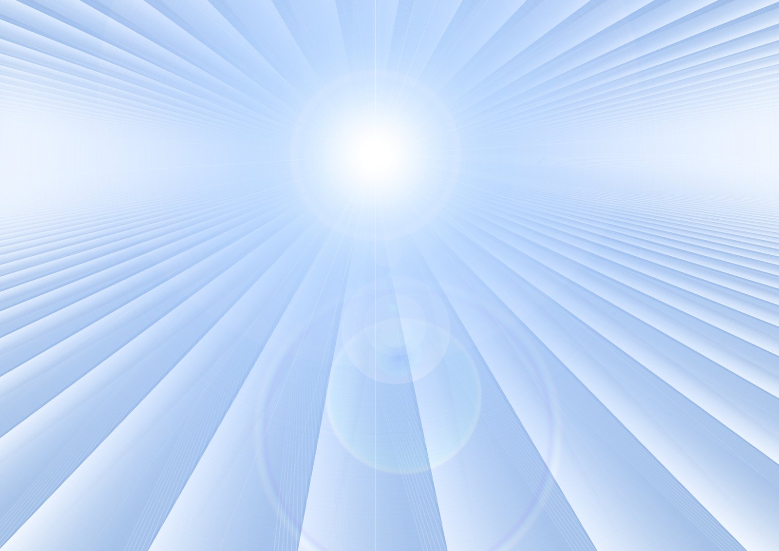 a blue abstract sunburst po with a blurry background