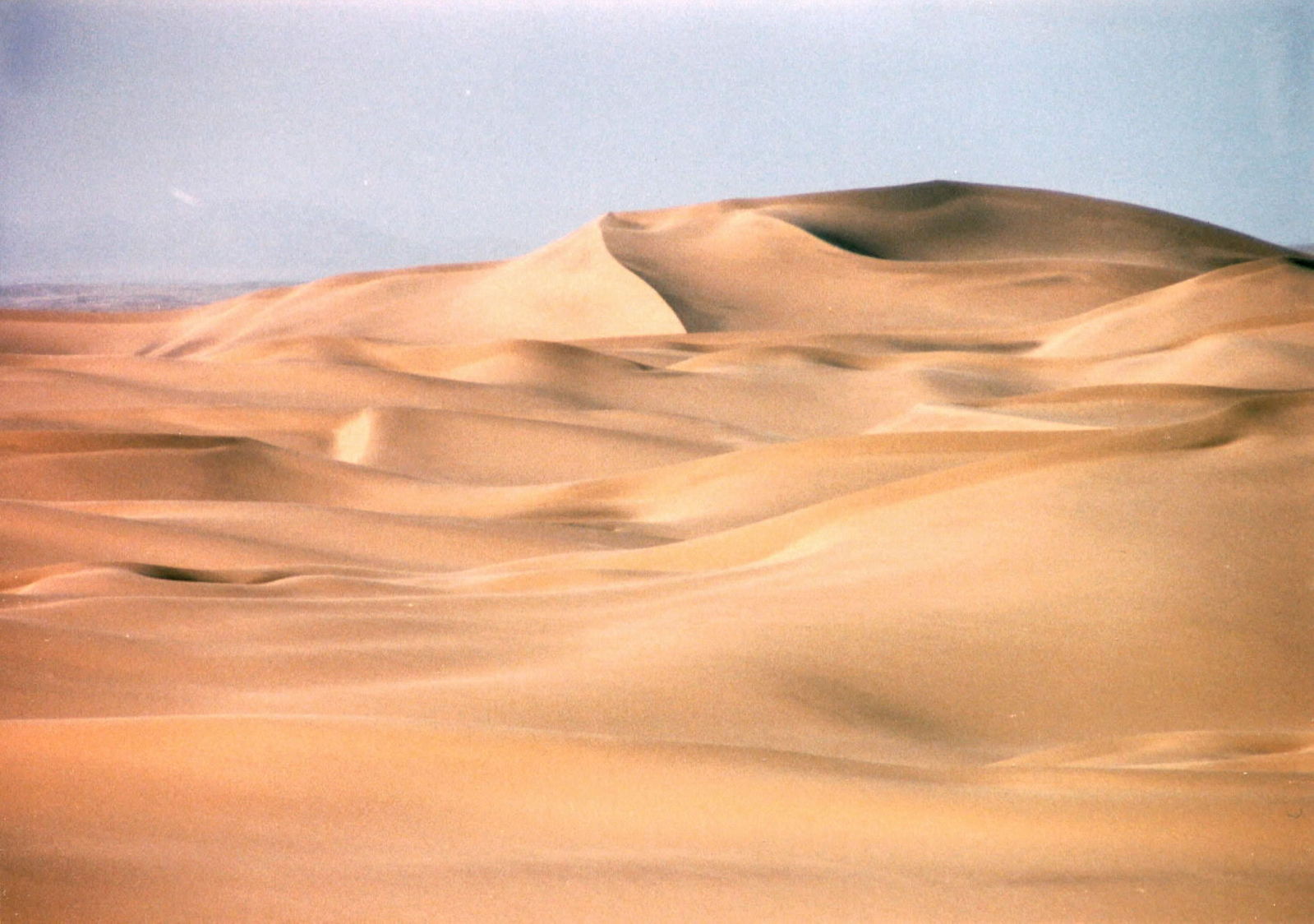 an aerial view of the desert landscape