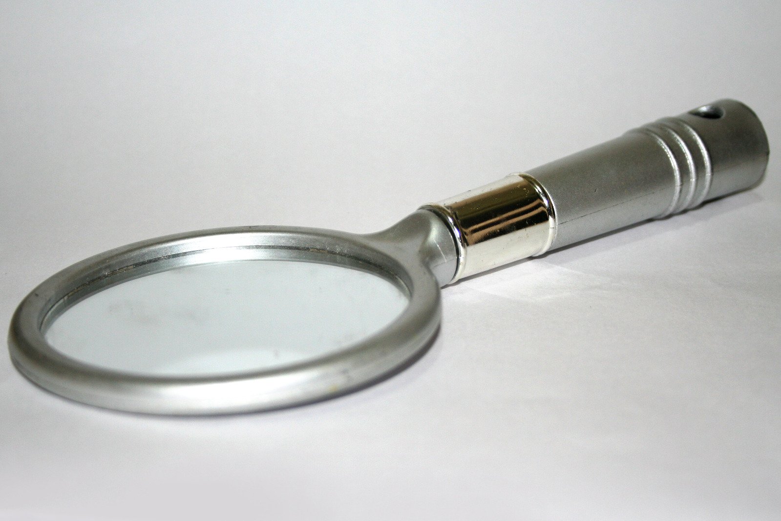a magnifying glass with the light off