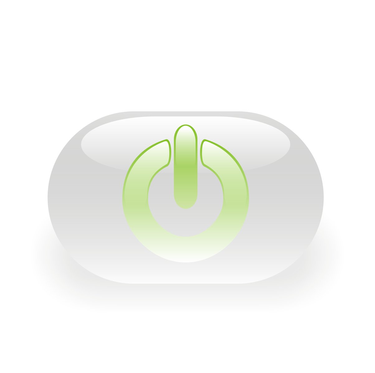 an app icon showing a green on with a rounded frame