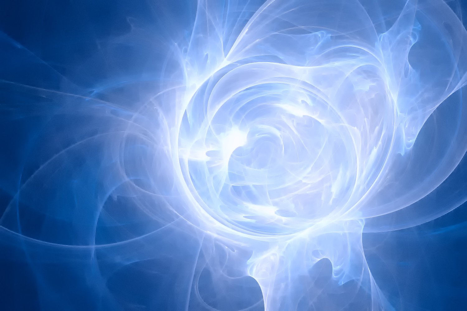 a colorful, swirl - like object with blue streaks