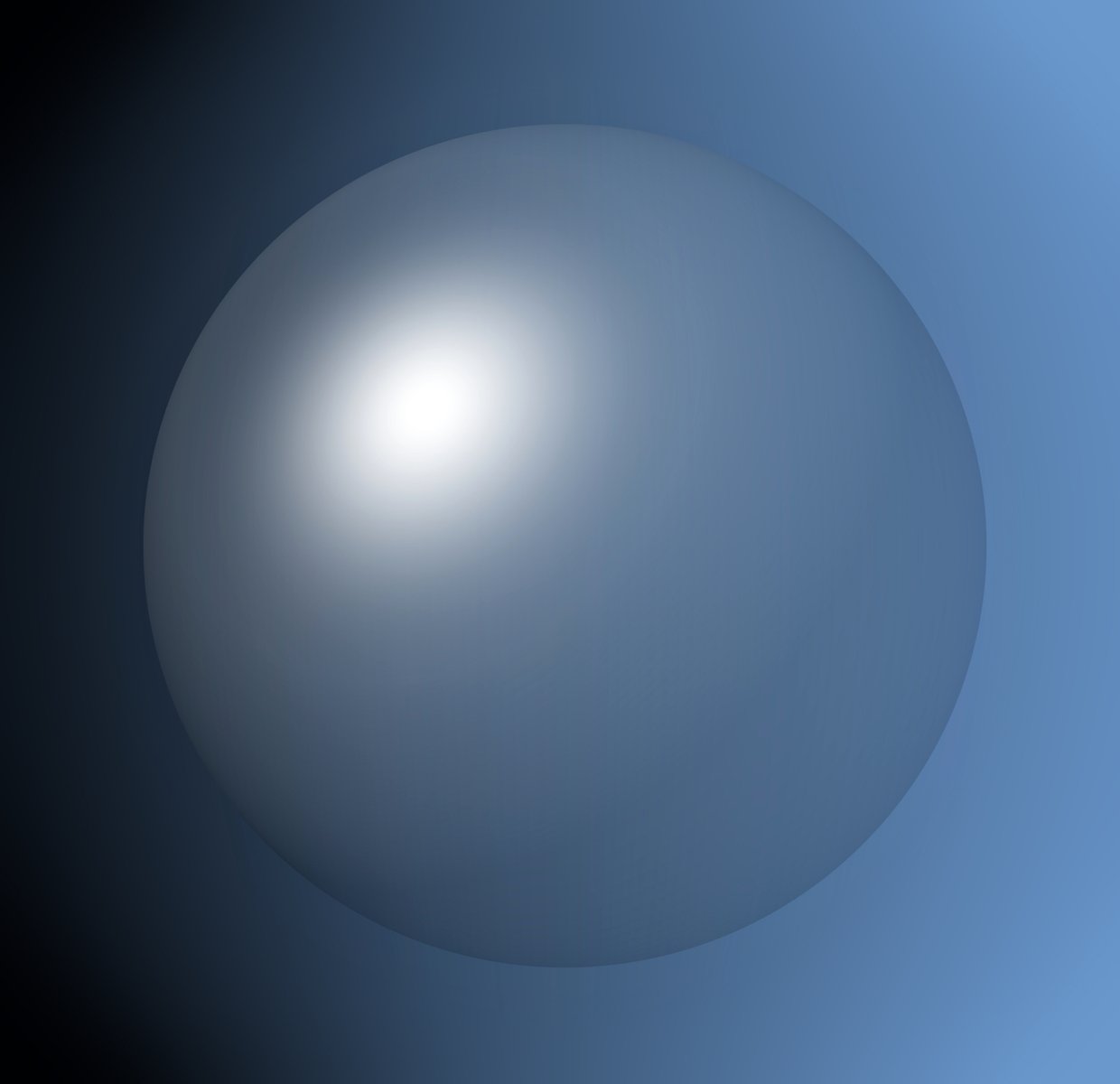 a large white object floating in a dark space