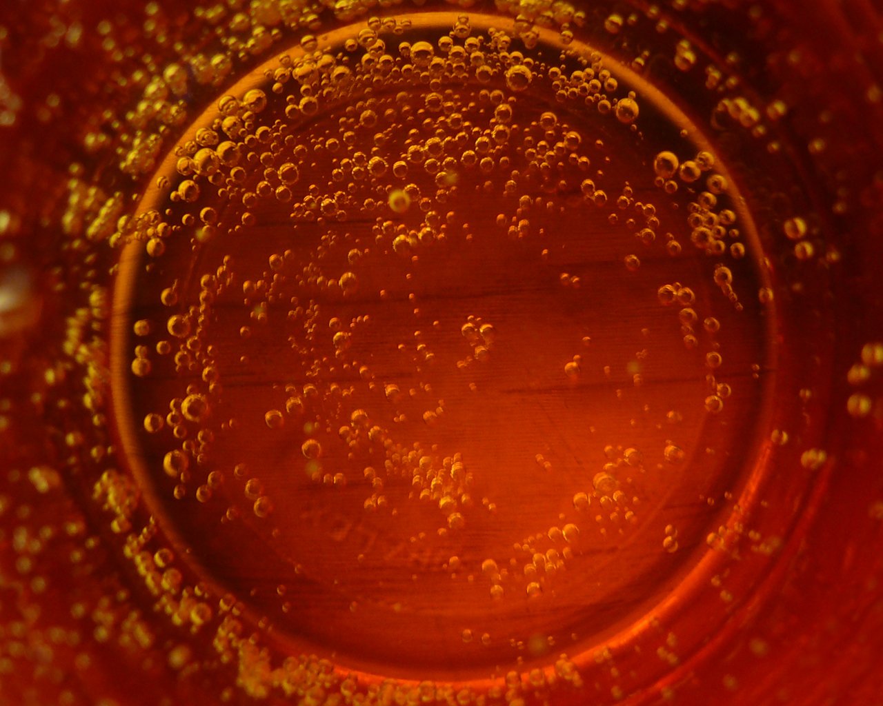 a close up of bubbles inside a cup