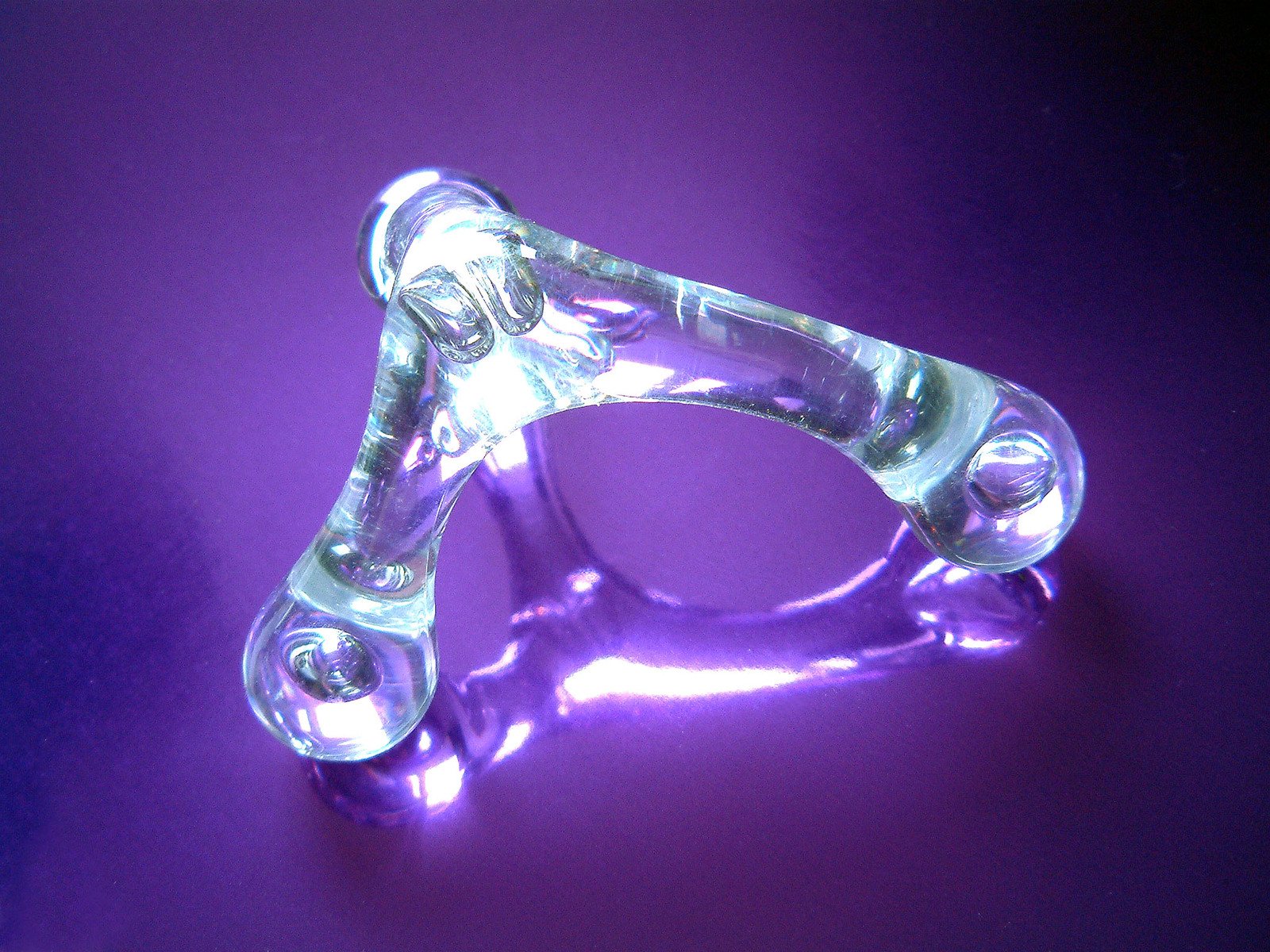 an image of a shiny purple object